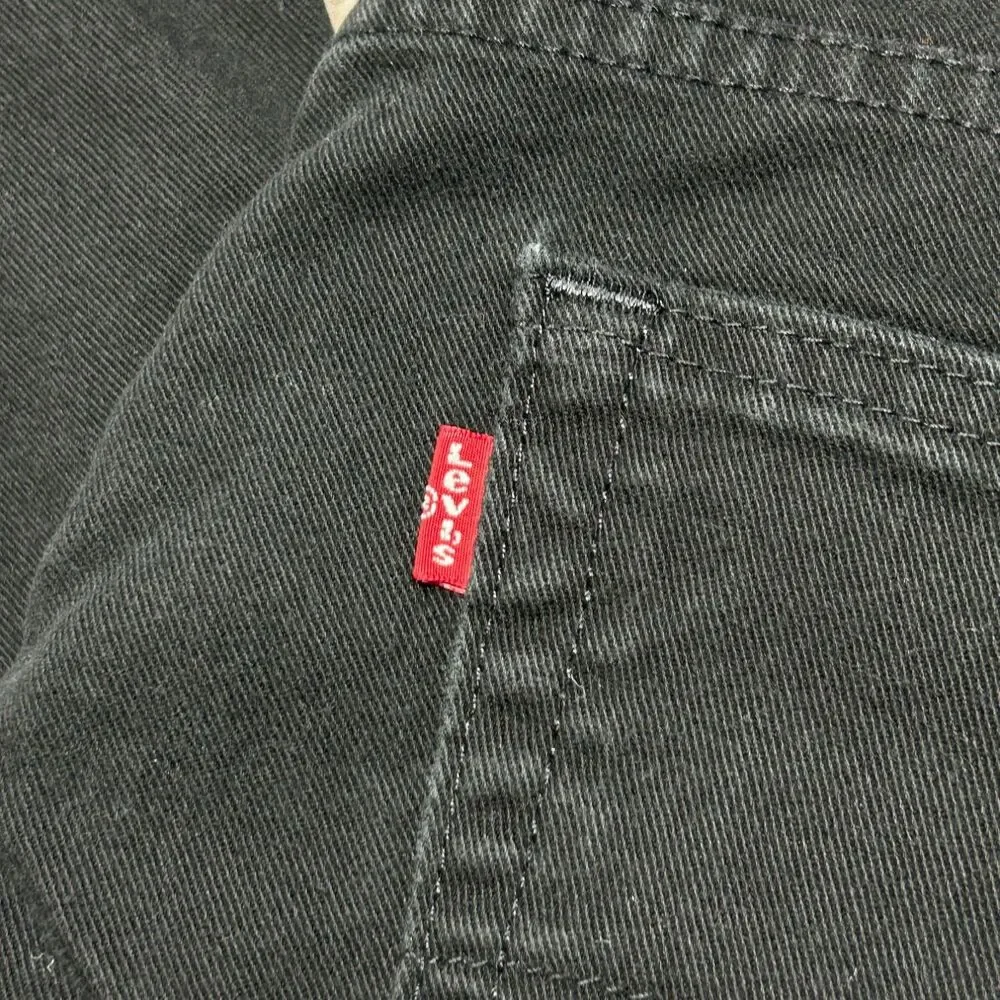 Levi's 541 Athletic Taper Jeans Mens 38x30 Black Stretch Denim Red Levi's tab
